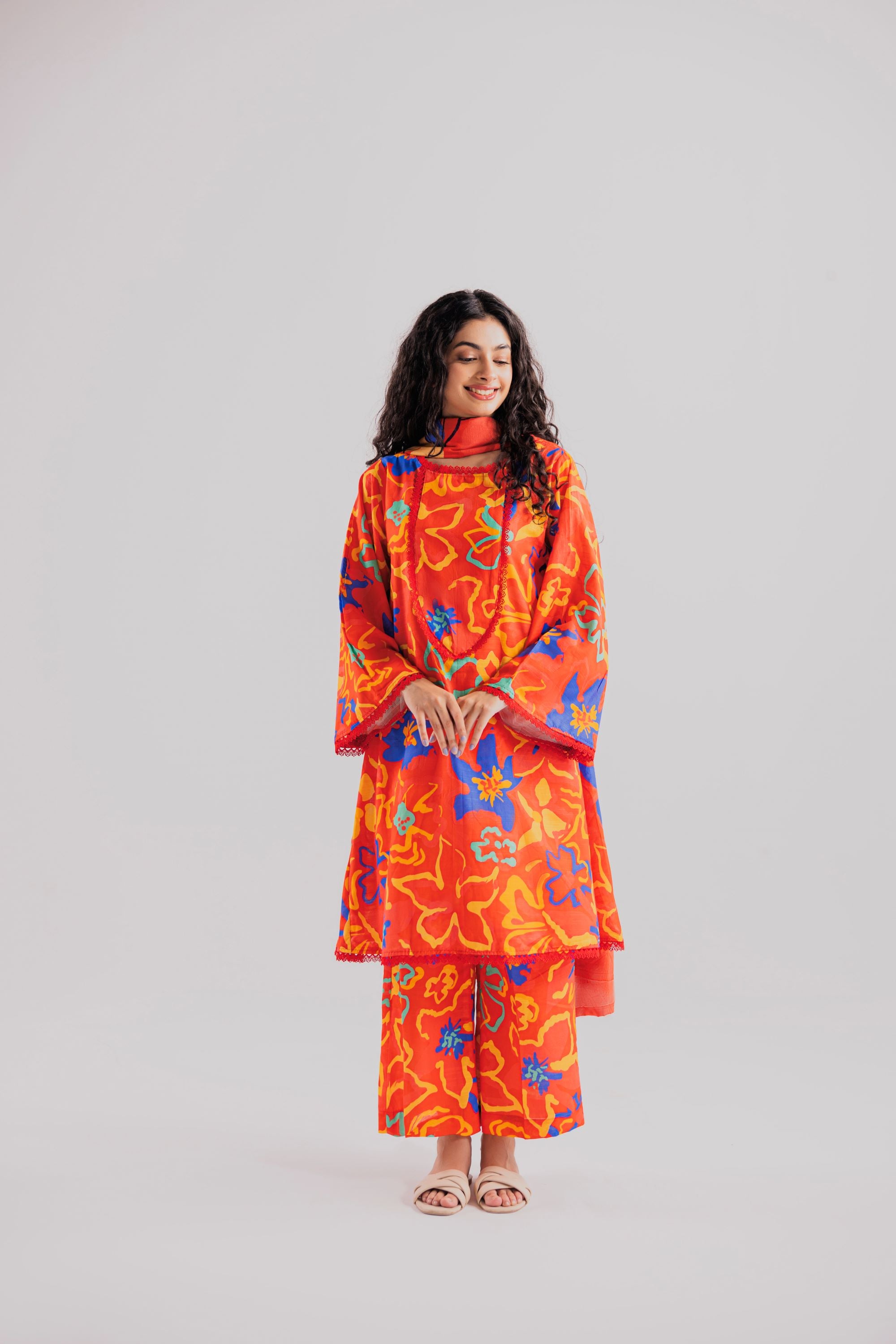 3 Piece Unstitched Printed Khaddar Suit (KWU24610)