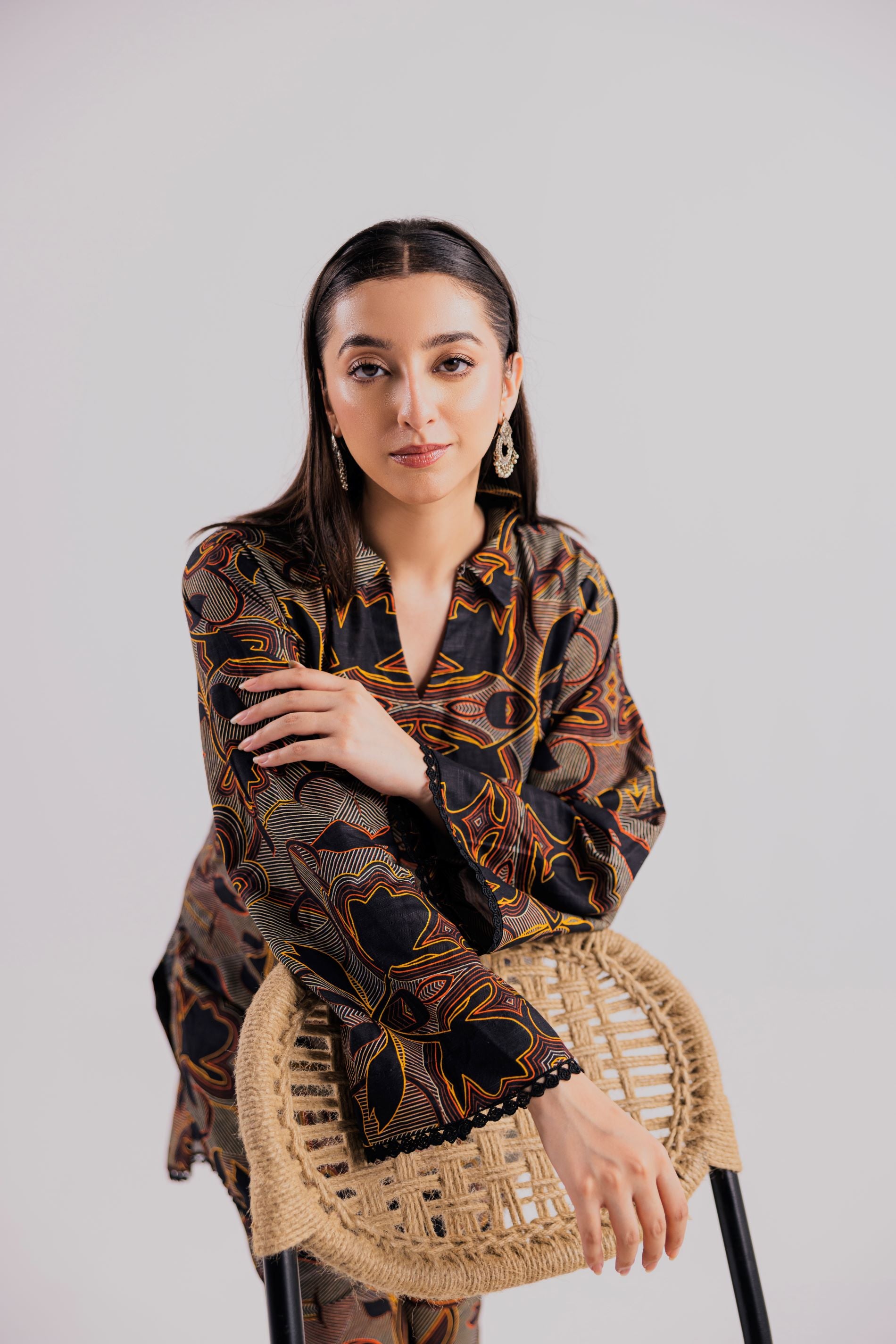 3 Piece Unstitched Printed Khaddar Suit (KWU24607)