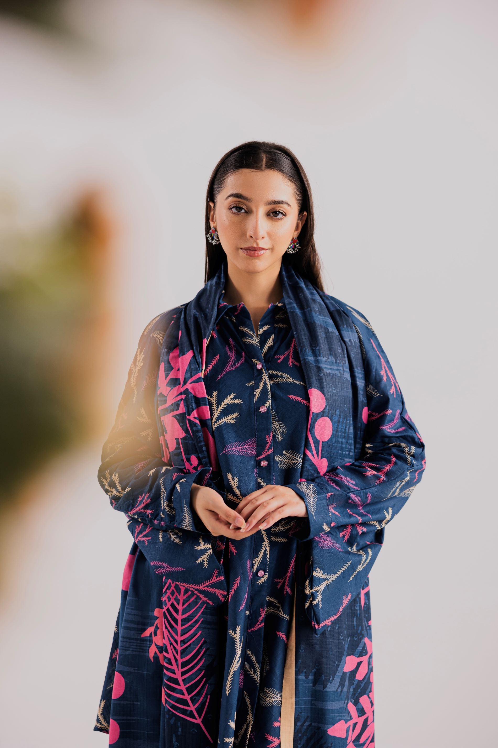 3 Piece Unstitched Printed Khaddar Suit (KWU24605)