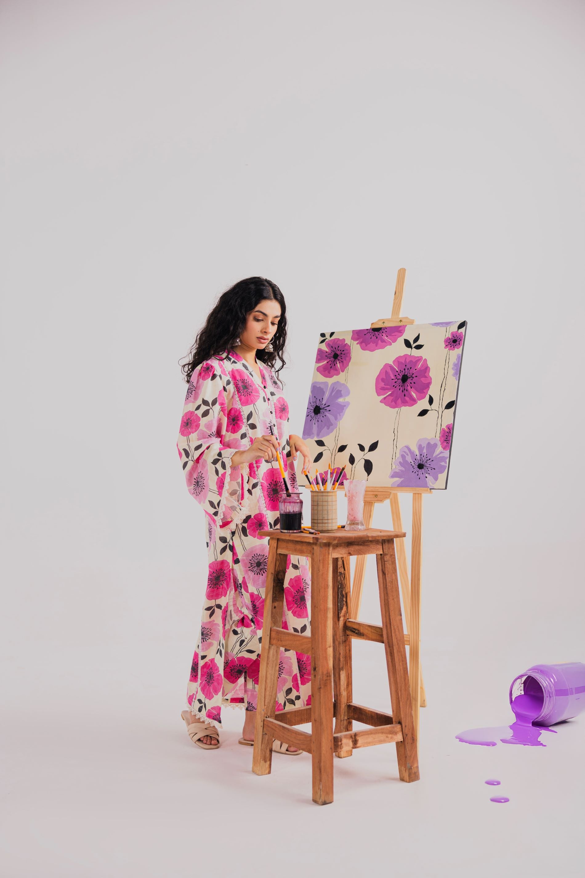 3 Piece Unstitched Printed Khaddar Suit (KWU24602)