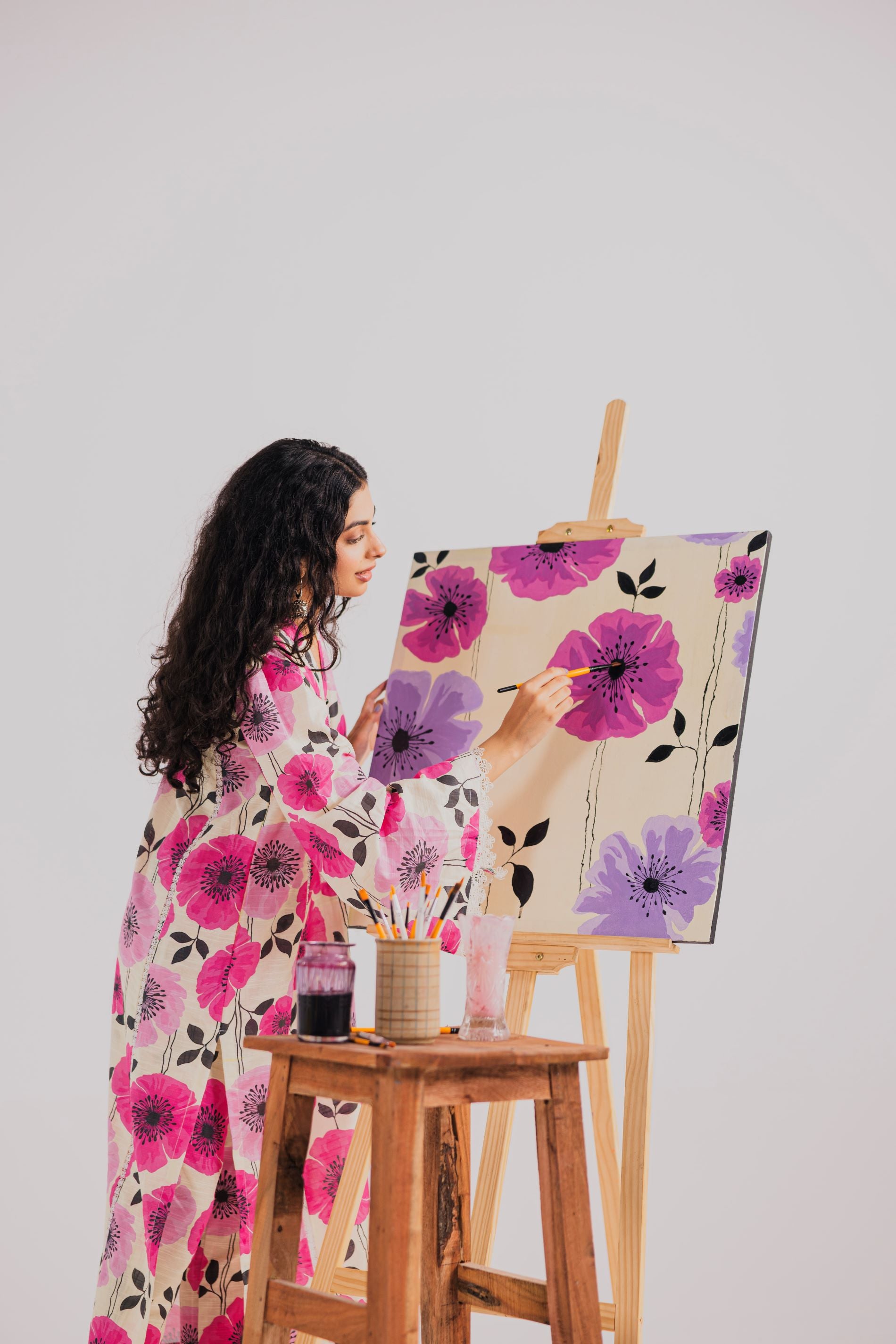 3 Piece Unstitched Printed Khaddar Suit (KWU24602)