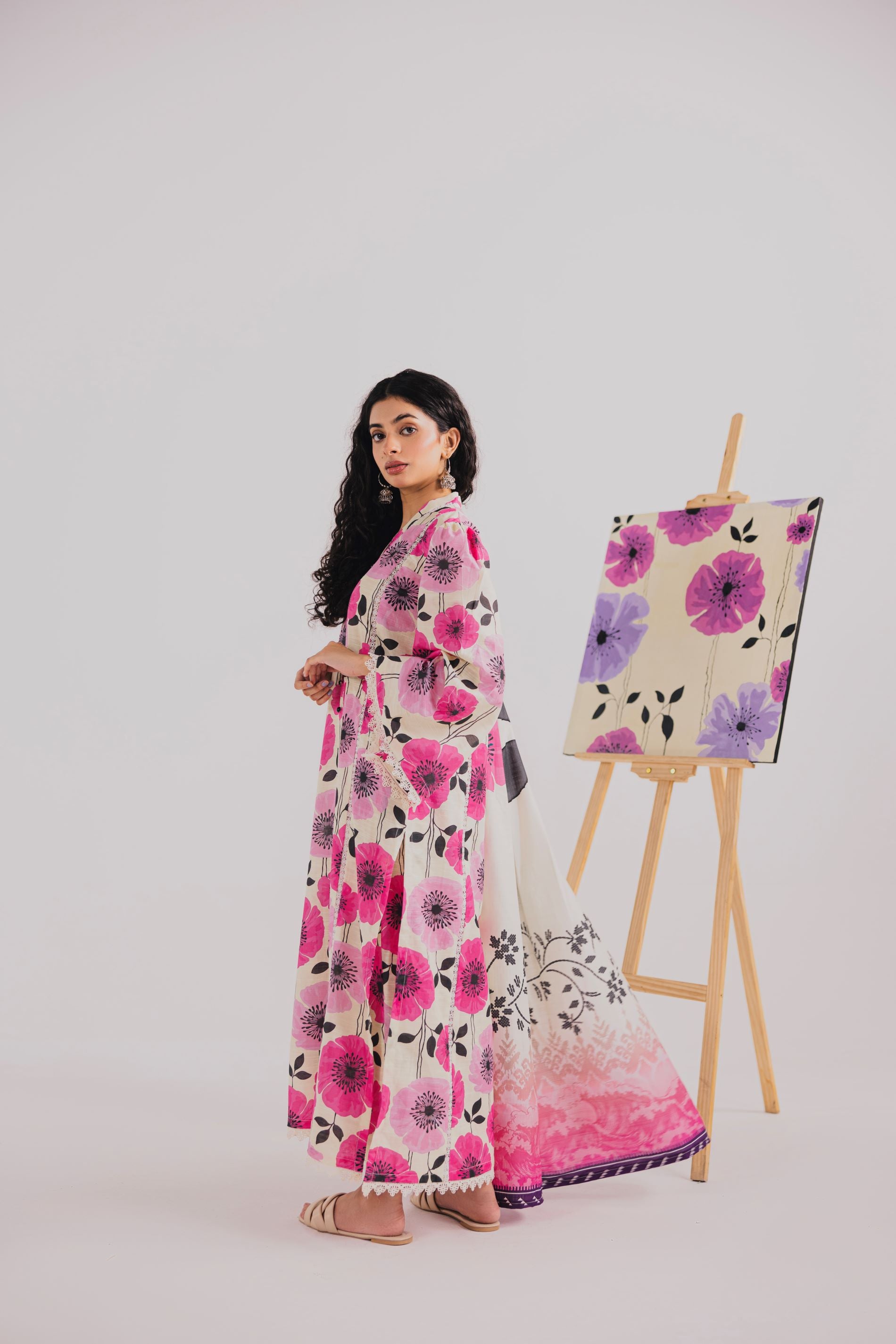 3 Piece Unstitched Printed Khaddar Suit (KWU24602)