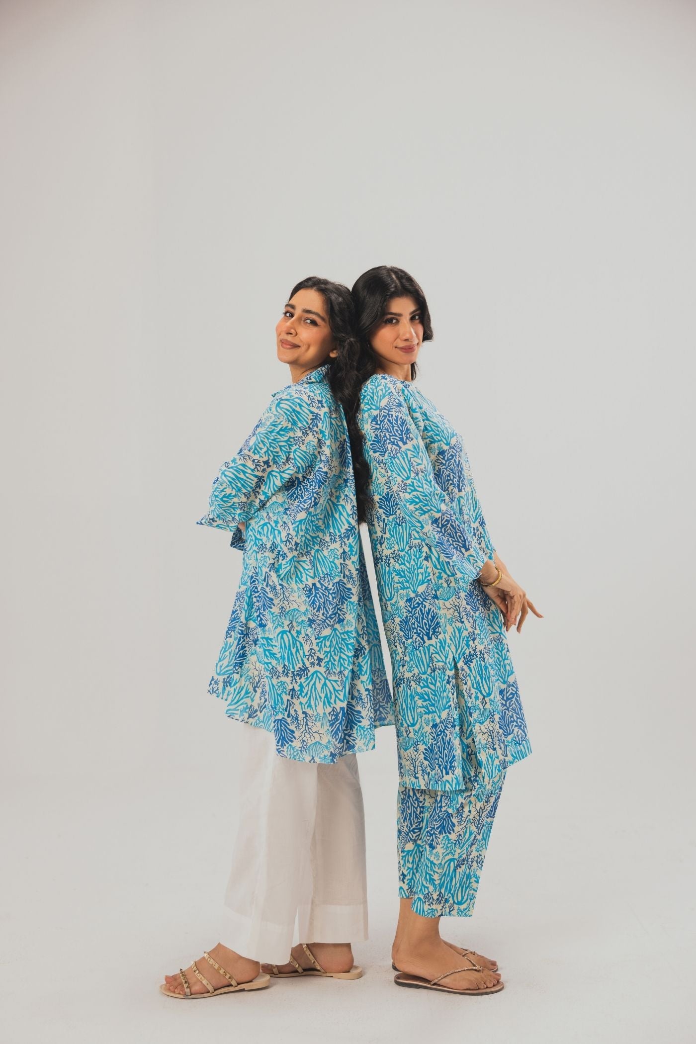 Premium Digital Printed Lawn Fabric (Under the Sea)