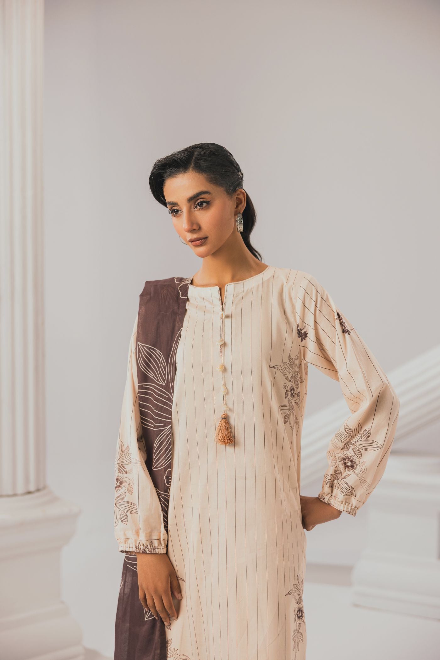 3 Piece Unstitched Printed Lawn Suit (Yürekli)