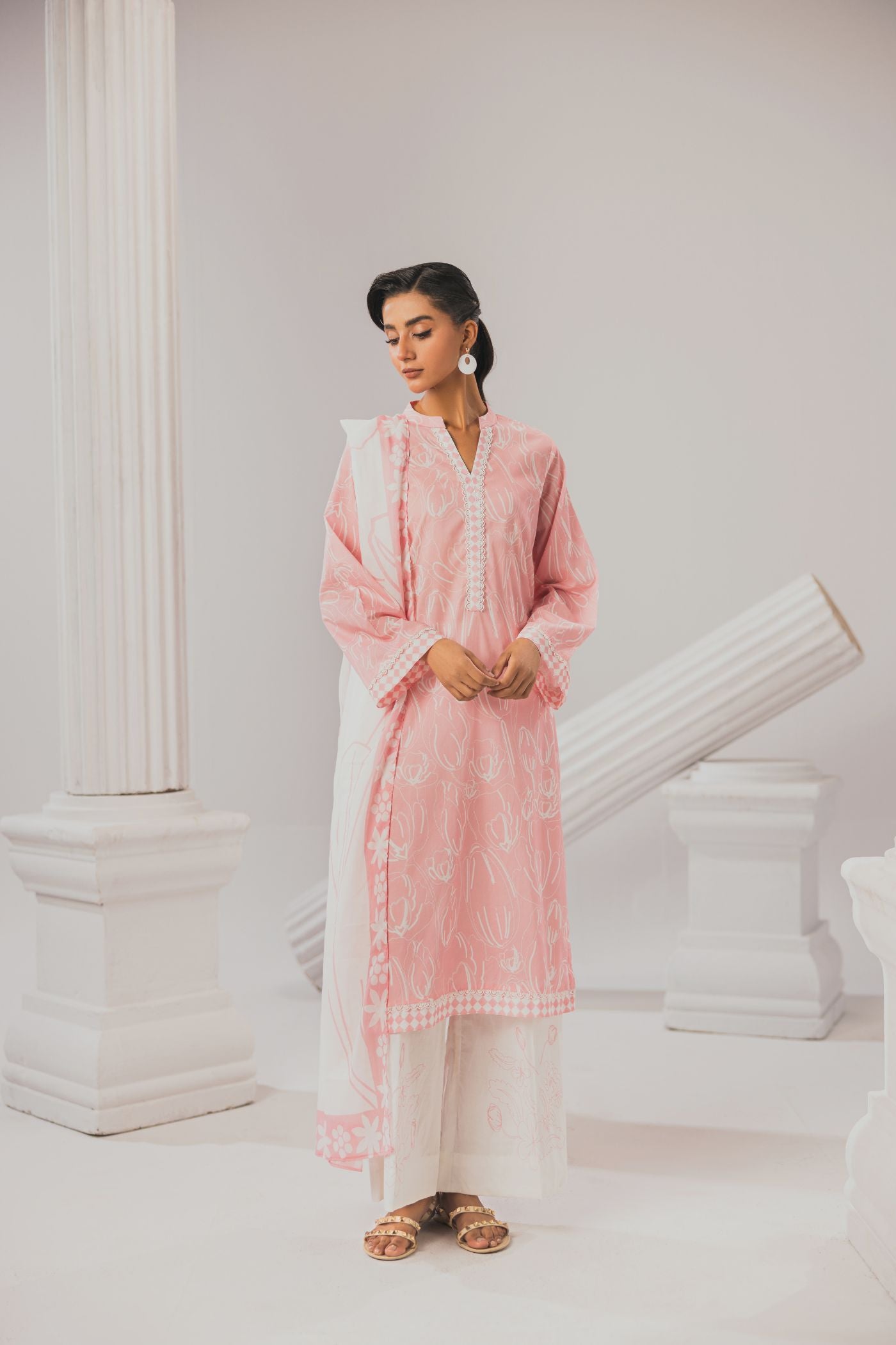 3 Piece Unstitched Printed Lawn Suit (Şirin)