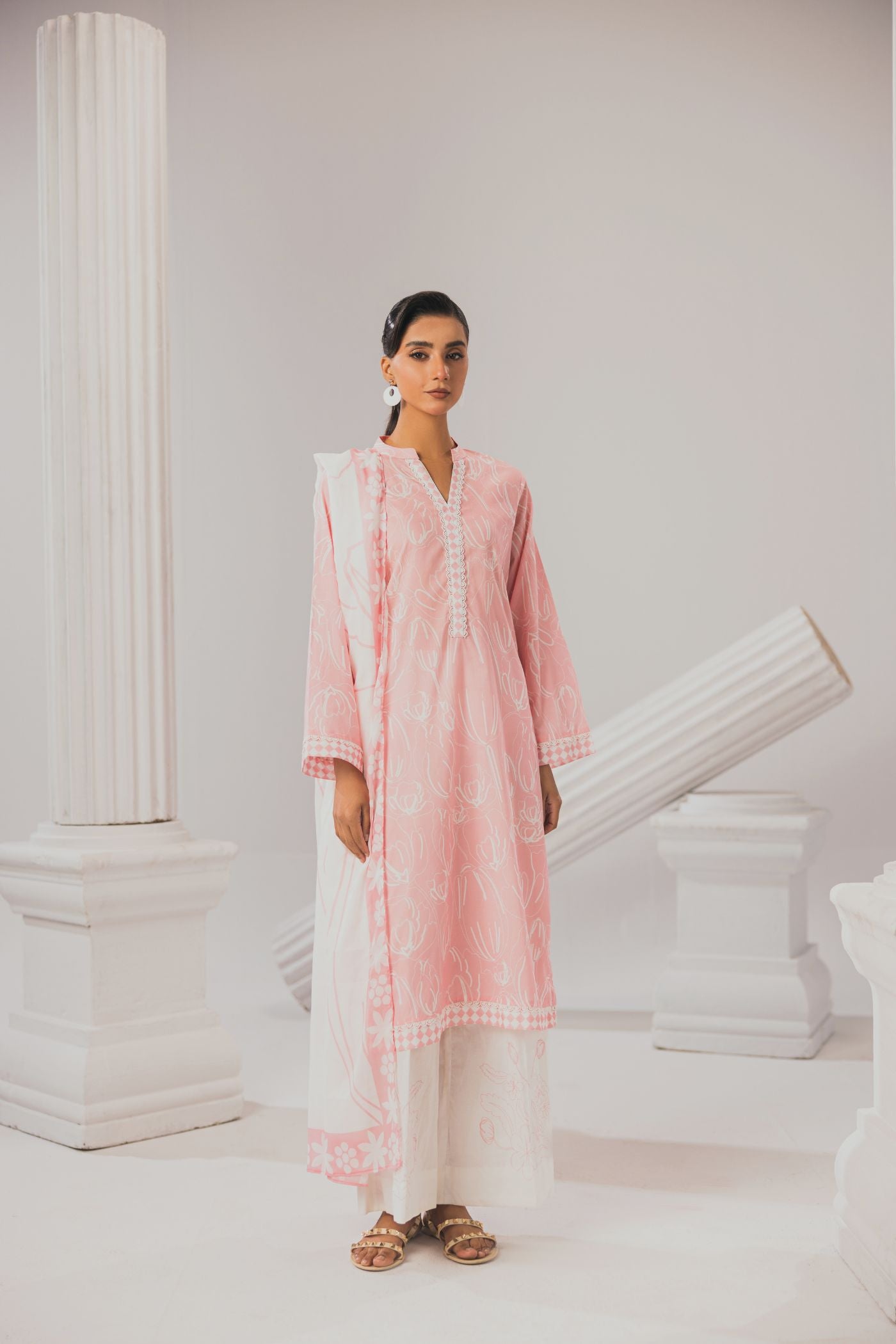 3 Piece Unstitched Printed Lawn Suit (Şirin)