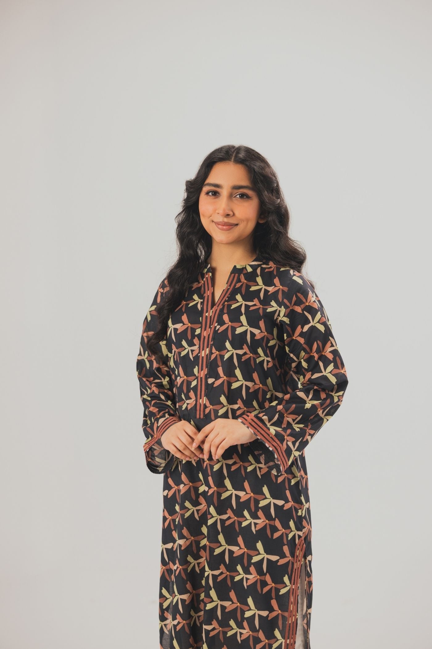 Premium Digital Printed Lawn Fabric (Military)