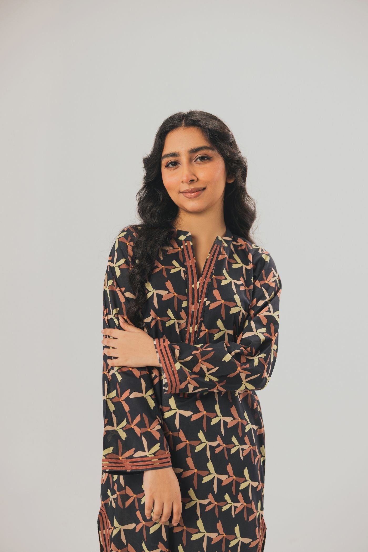 Premium Digital Printed Lawn Fabric (Military)