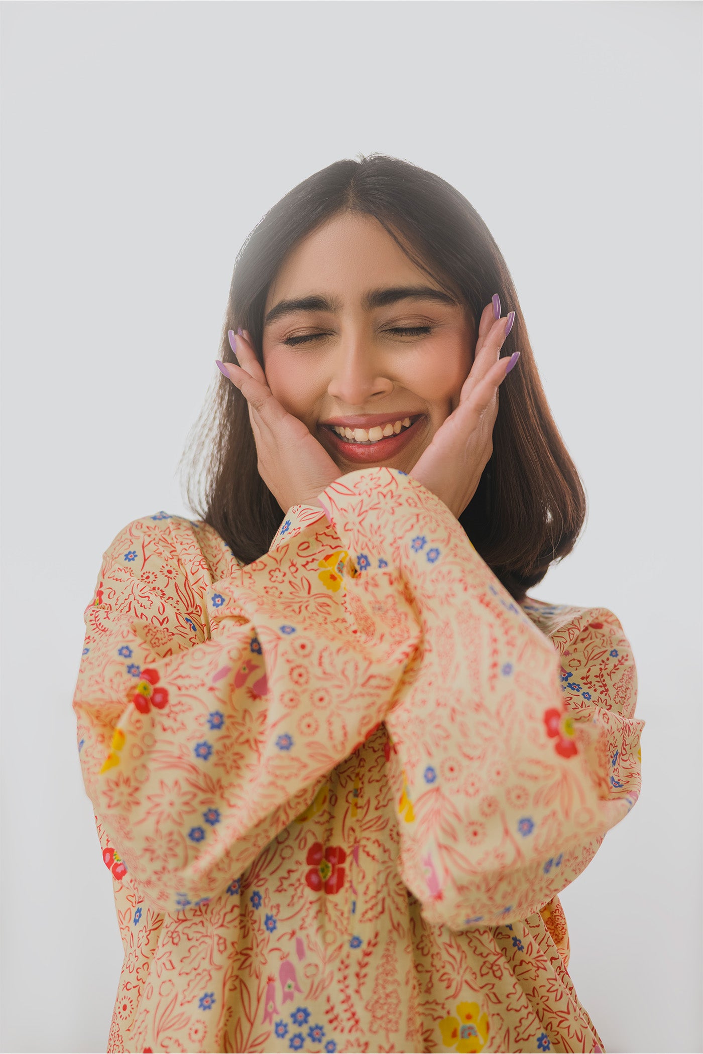 Premium 2 Piece Unstitched Digital Printed Lawn (Honeydew Garden)