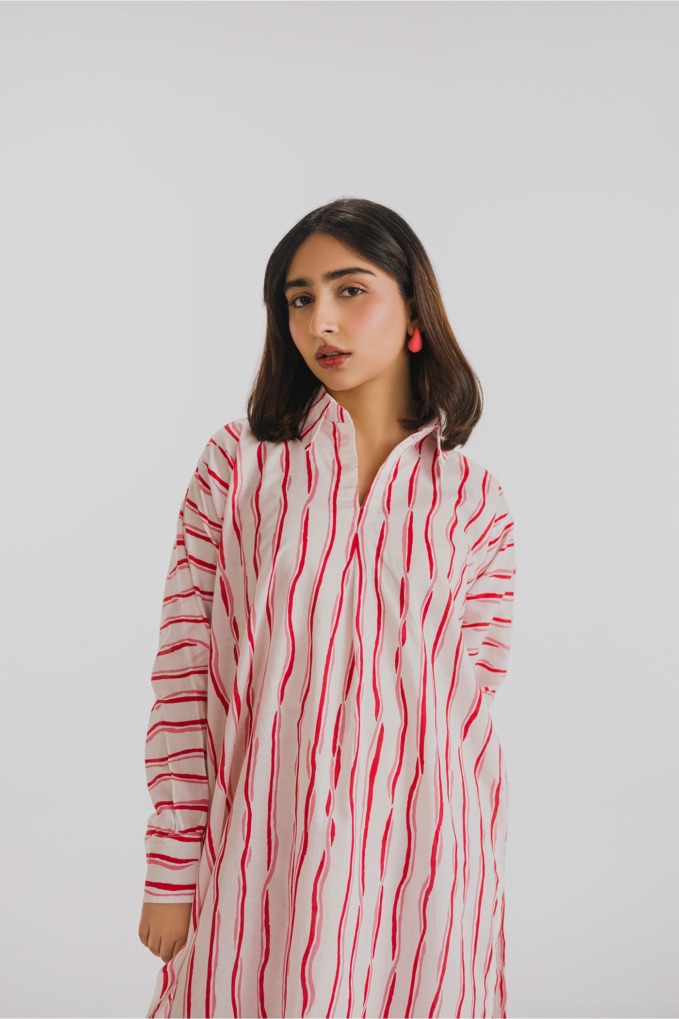 Premium Printed Co-ords Stitched (Love Wave Lines)