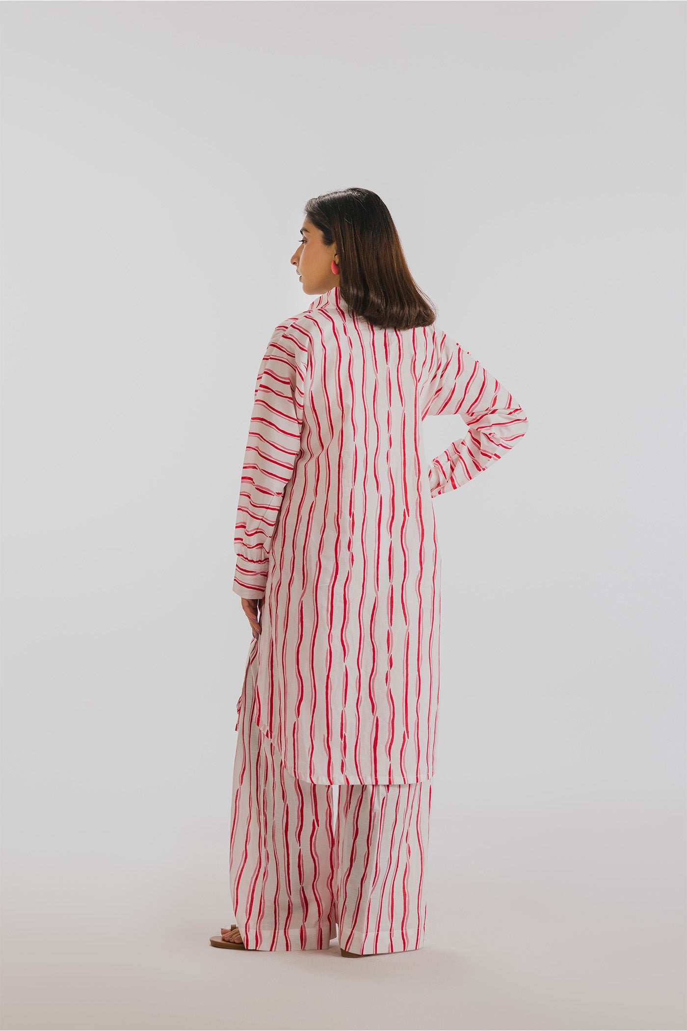 Premium Printed Co-ords Stitched (Love Wave Lines)