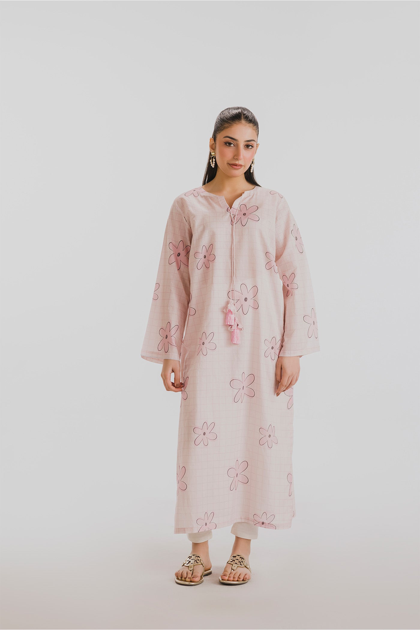 Premium Printed Co-ords Stitched (Blush Bloom)
