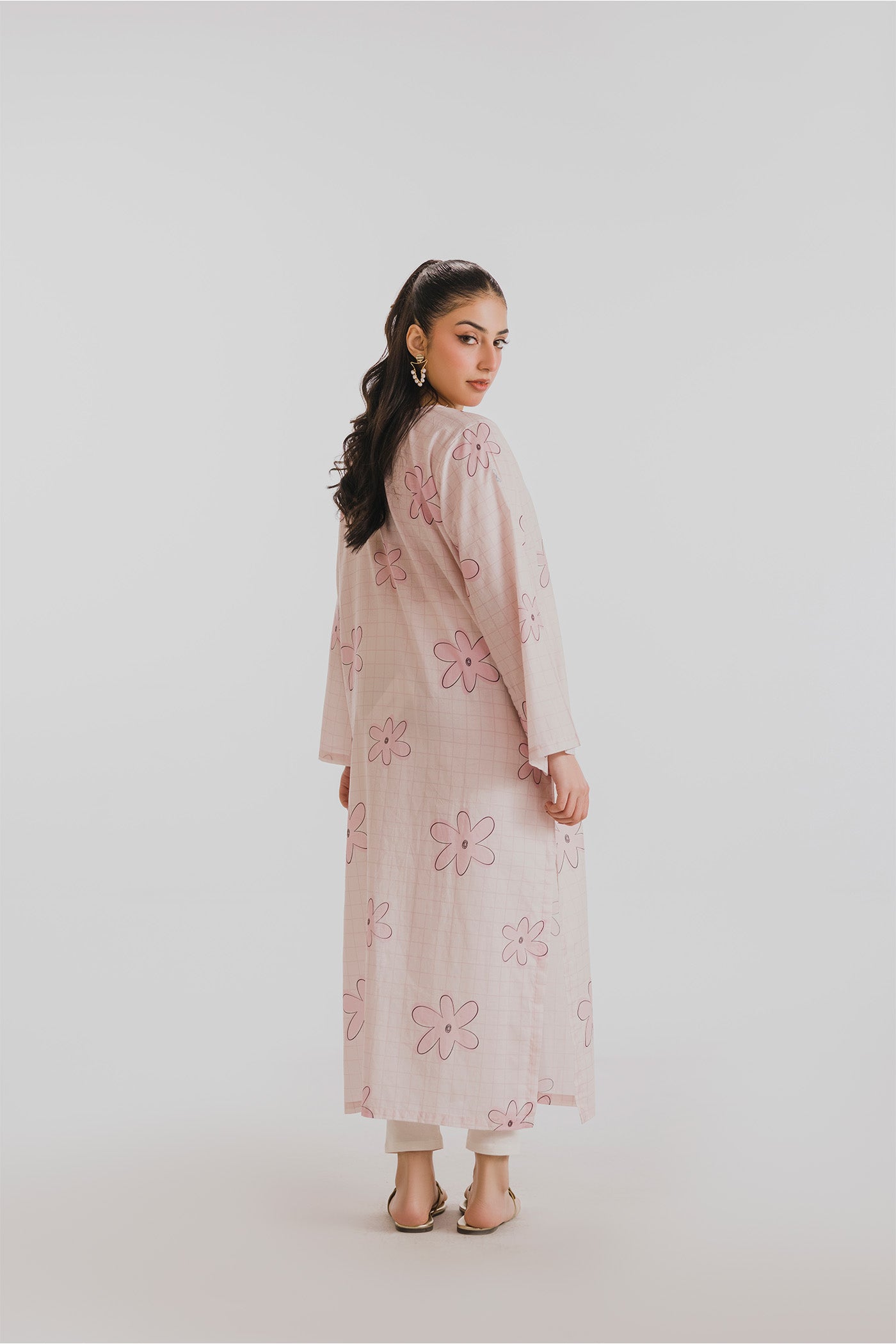 Premium Printed Co-ords Stitched (Blush Bloom)