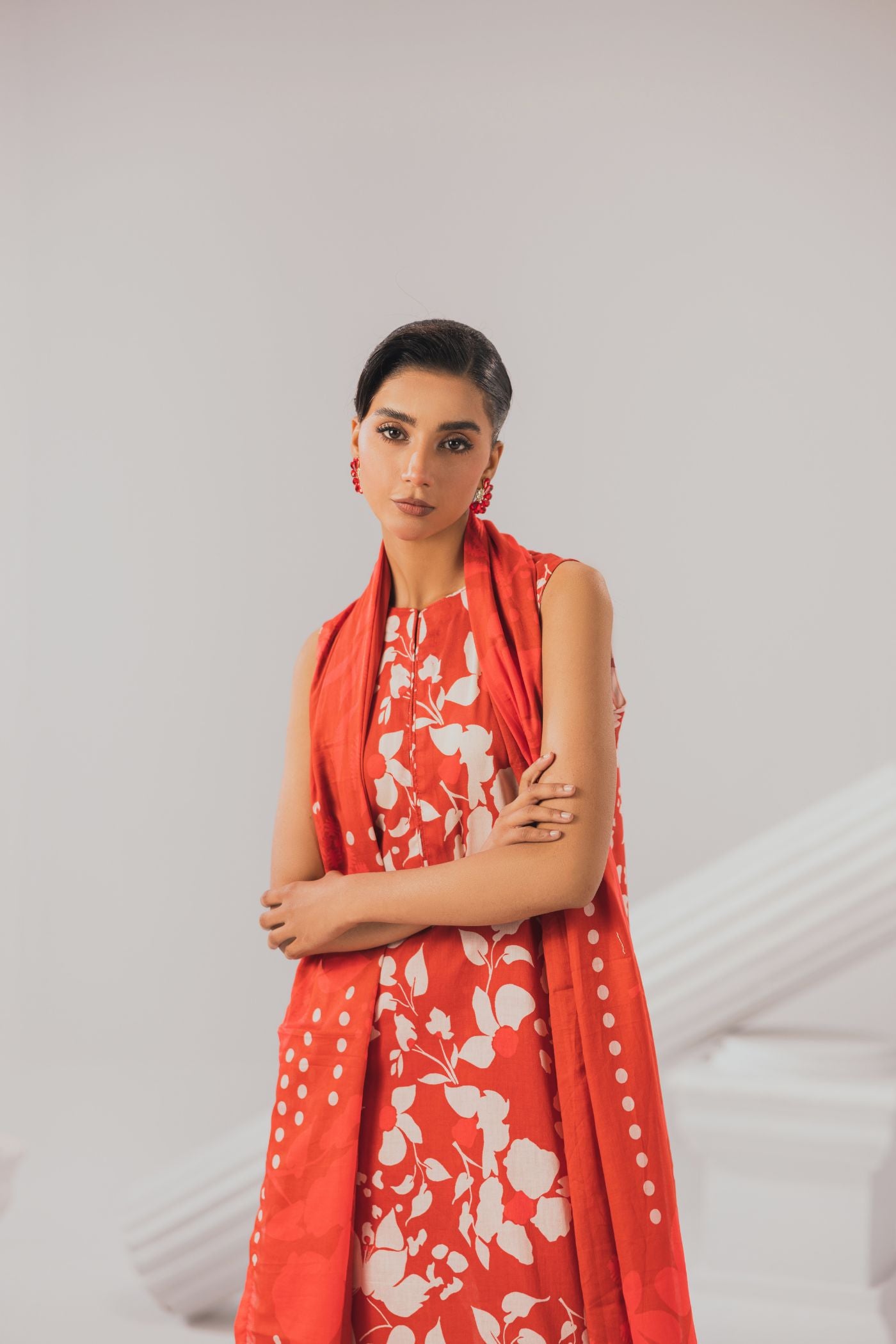 3 Piece Unstitched Printed Lawn Suit (Kahraman)