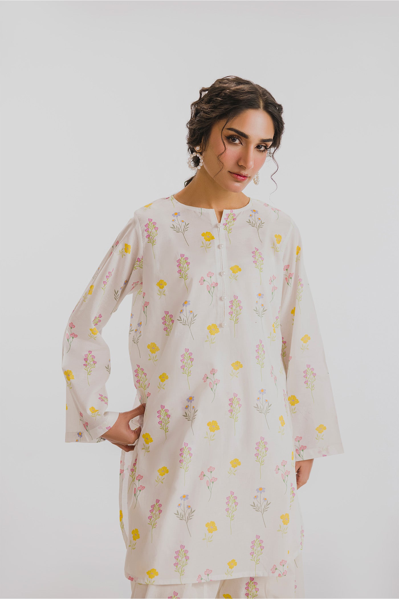 Premium Printed Co-ords Stitched (Minimal Blossom)