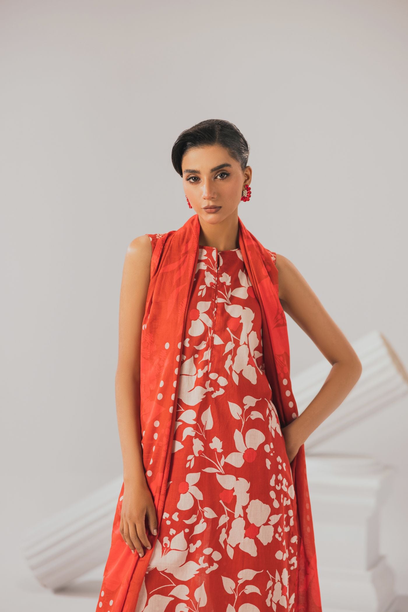 3 Piece Unstitched Printed Lawn Suit (Kahraman)