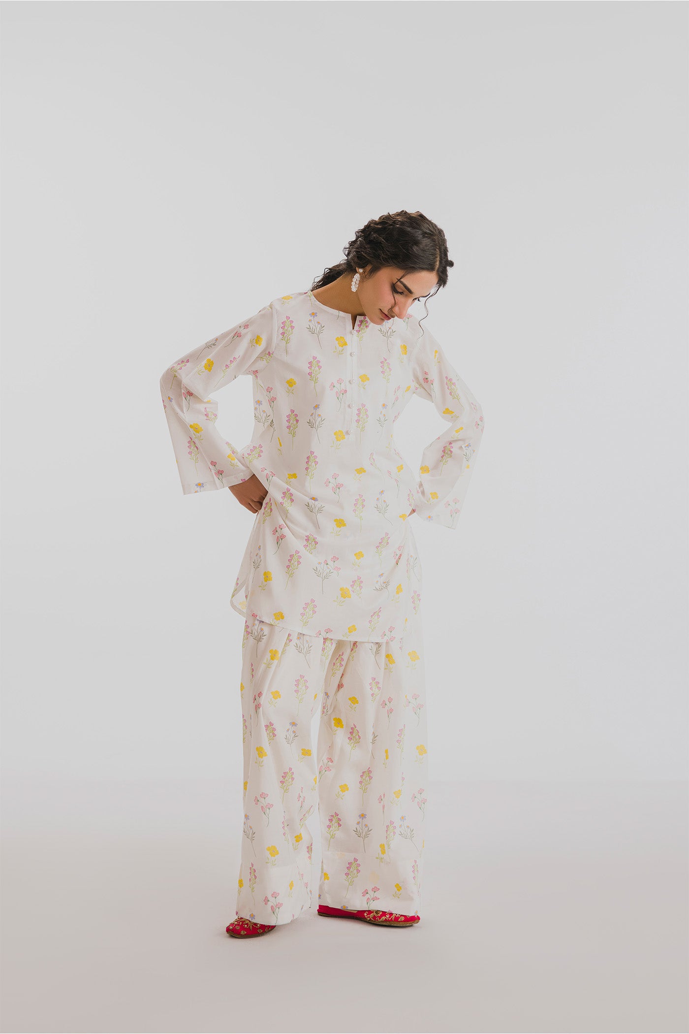 Premium Printed Co-ords Stitched (Minimal Blossom)