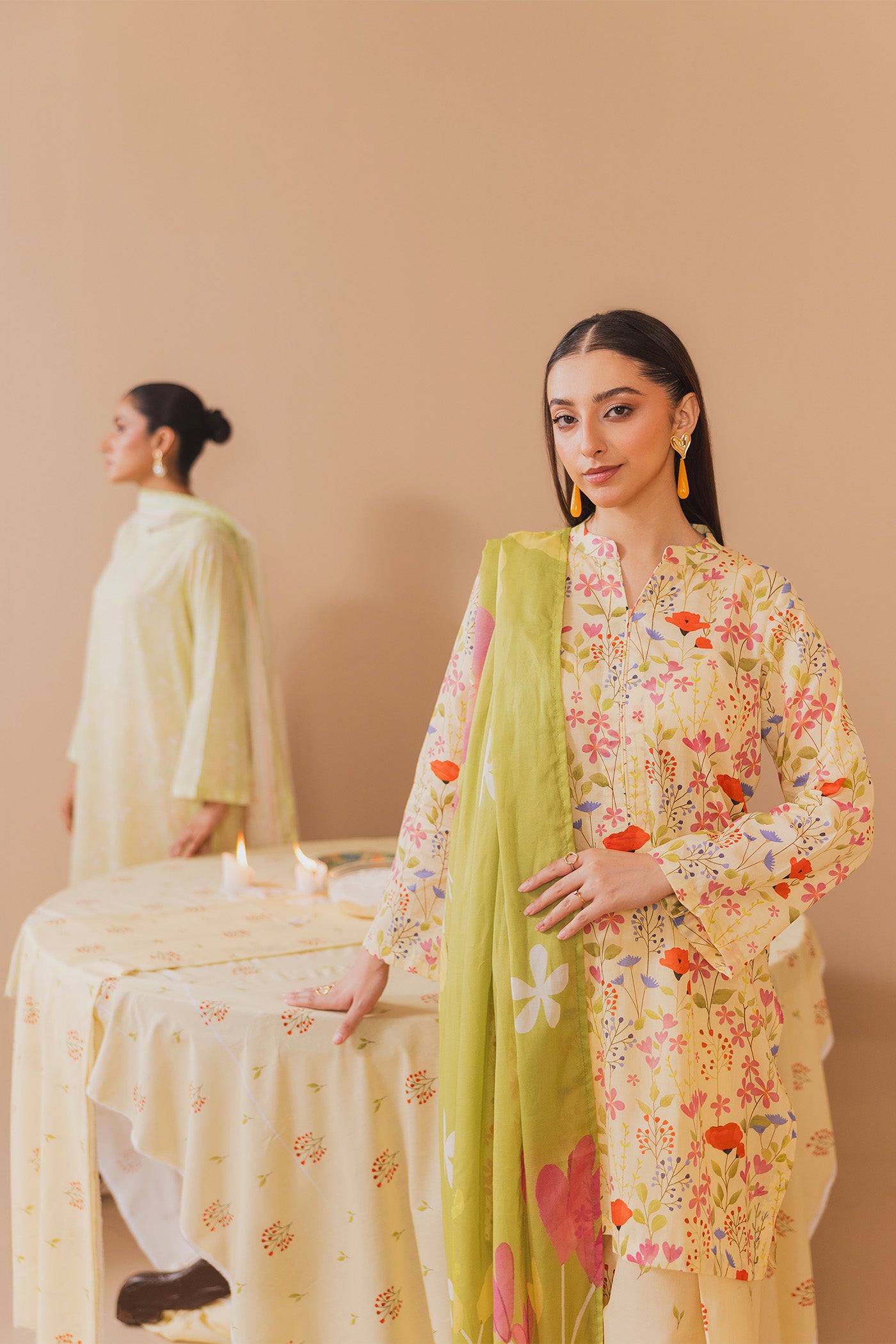 3 Piece Unstitched Printed Lawn Suit (Mazagran)