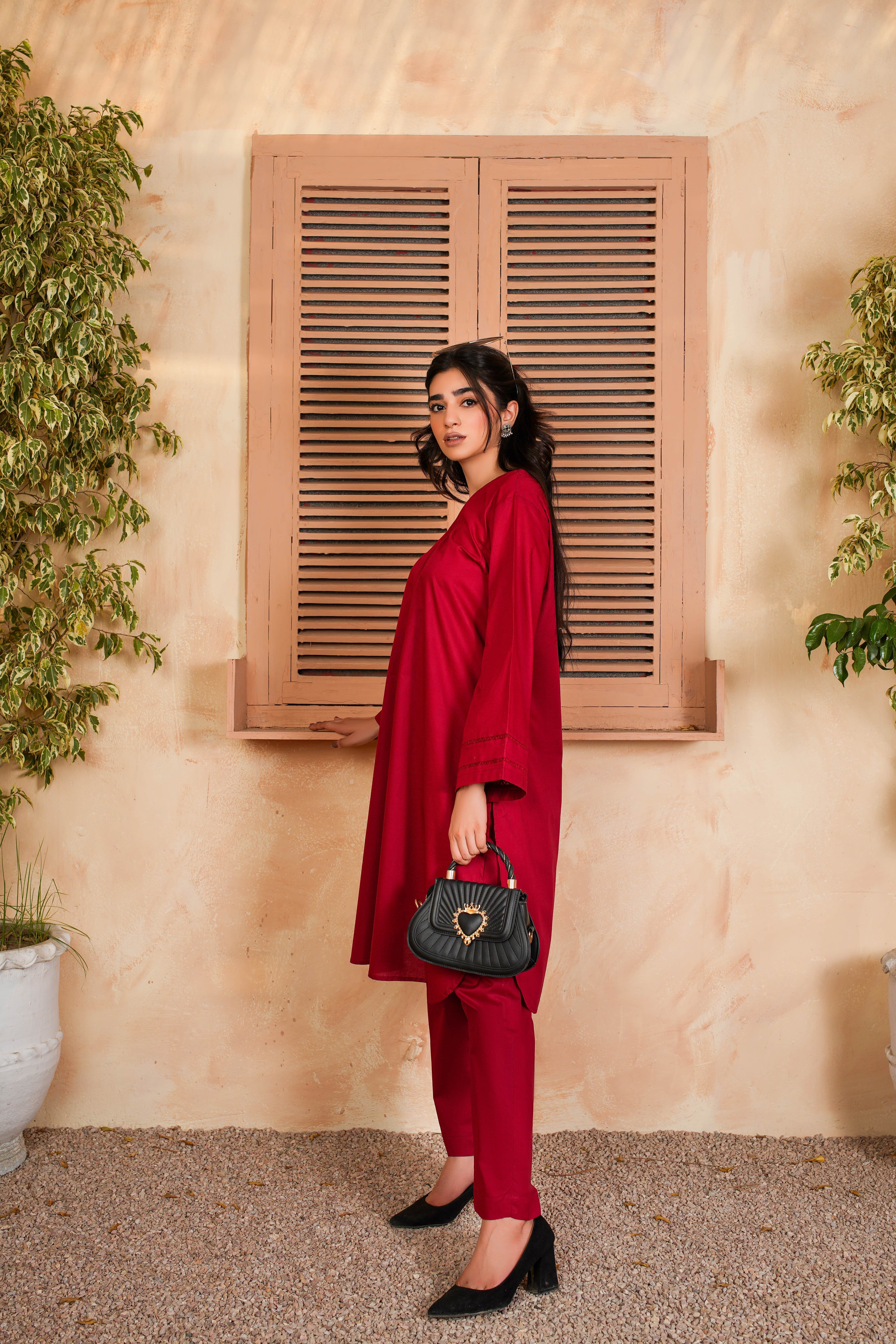 2 Piece Cambric Suit (KWS24403)