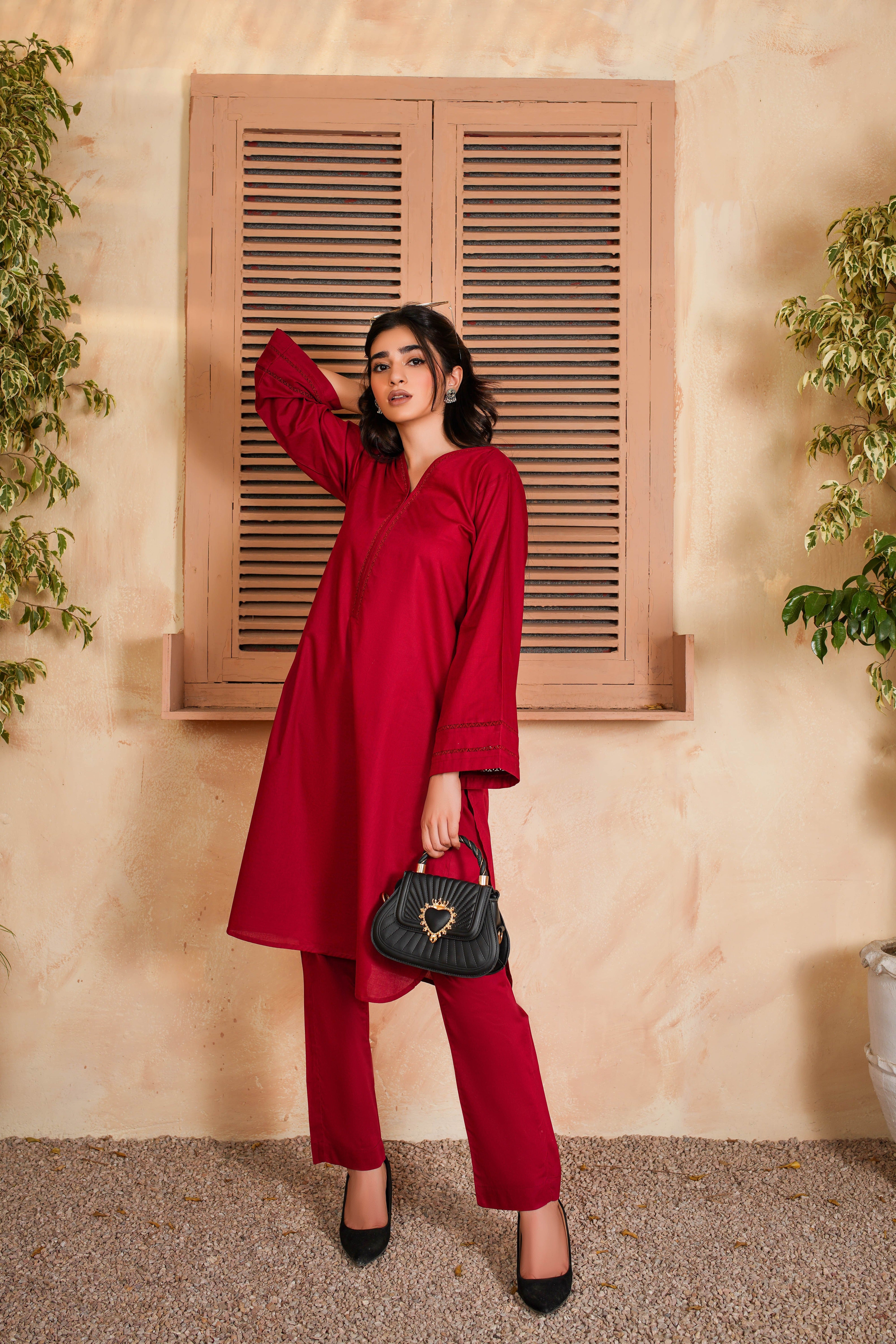 2 Piece Cambric Suit (KWS24403)