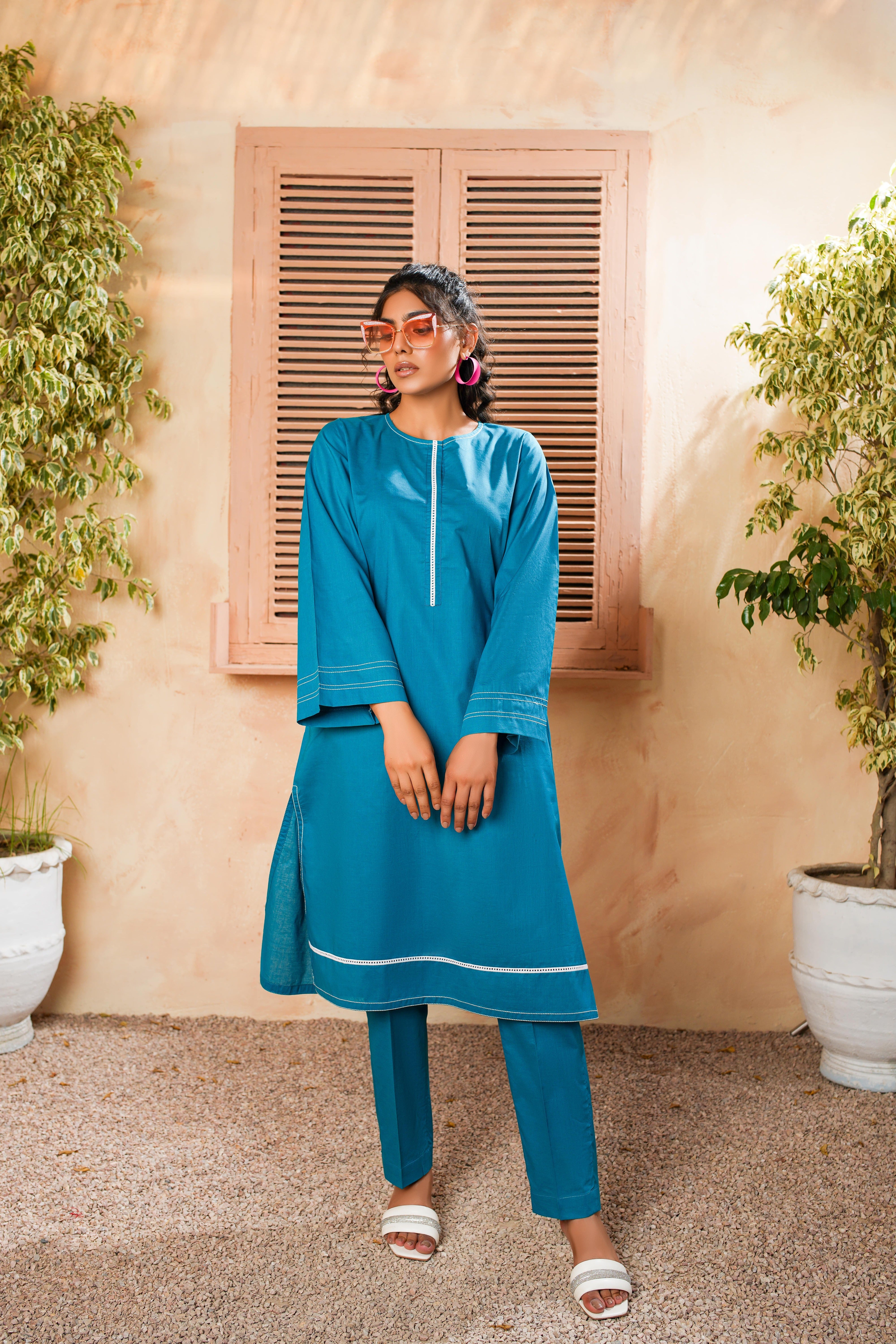 2 Piece Cambric Suit (KWS24404)