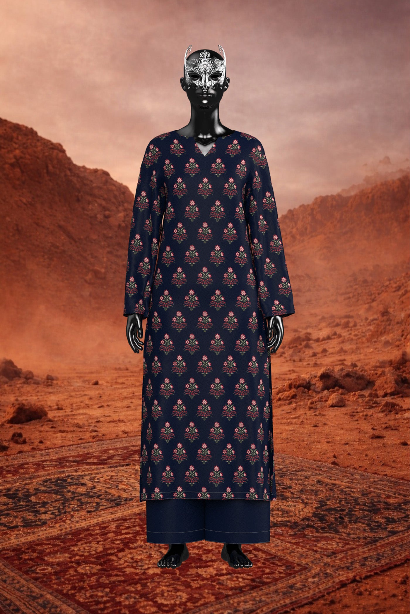 2 Piece Unstitched Cambric Suit (KWS26405)