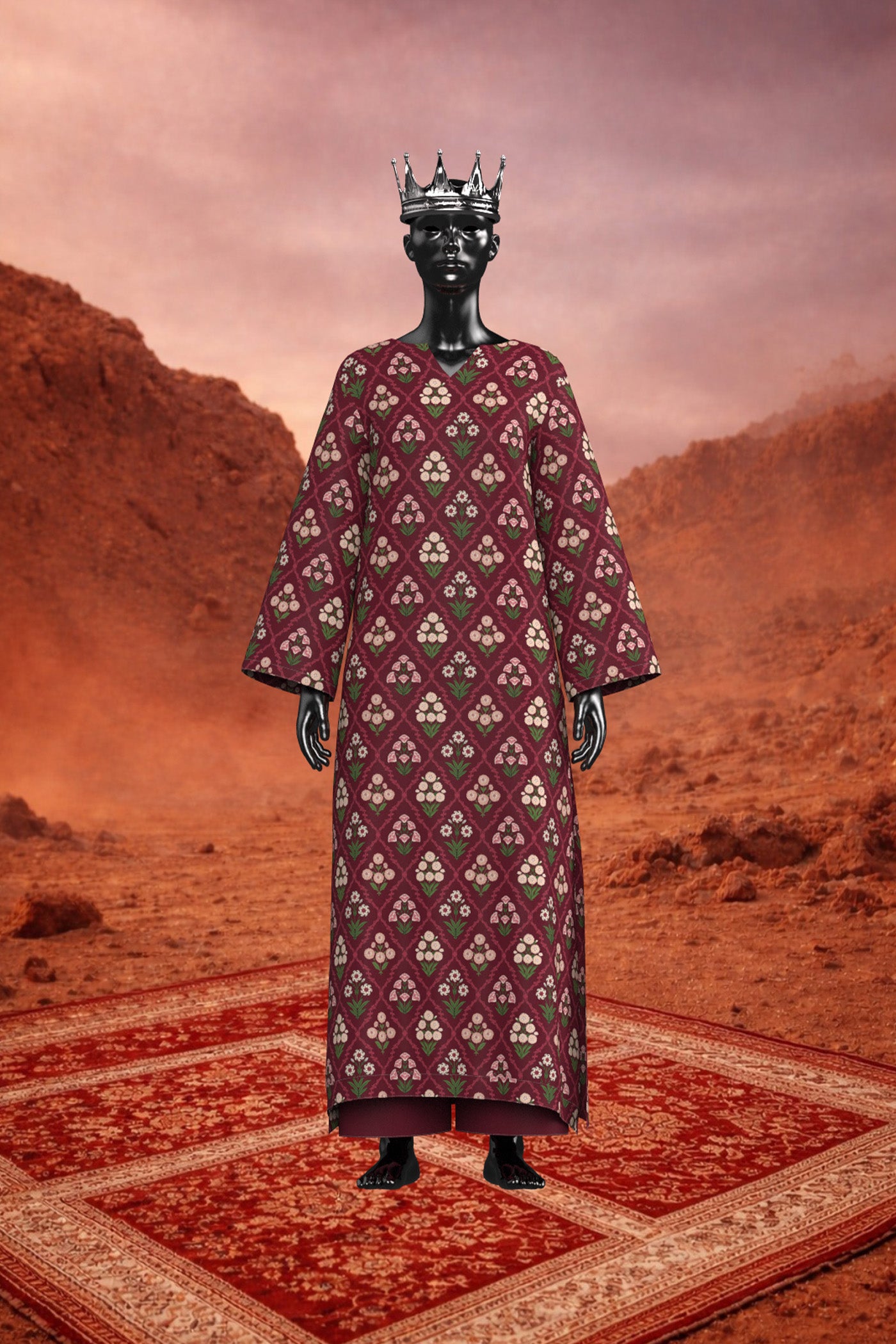 2 Piece Unstitched Cambric Suit (KWS26404)